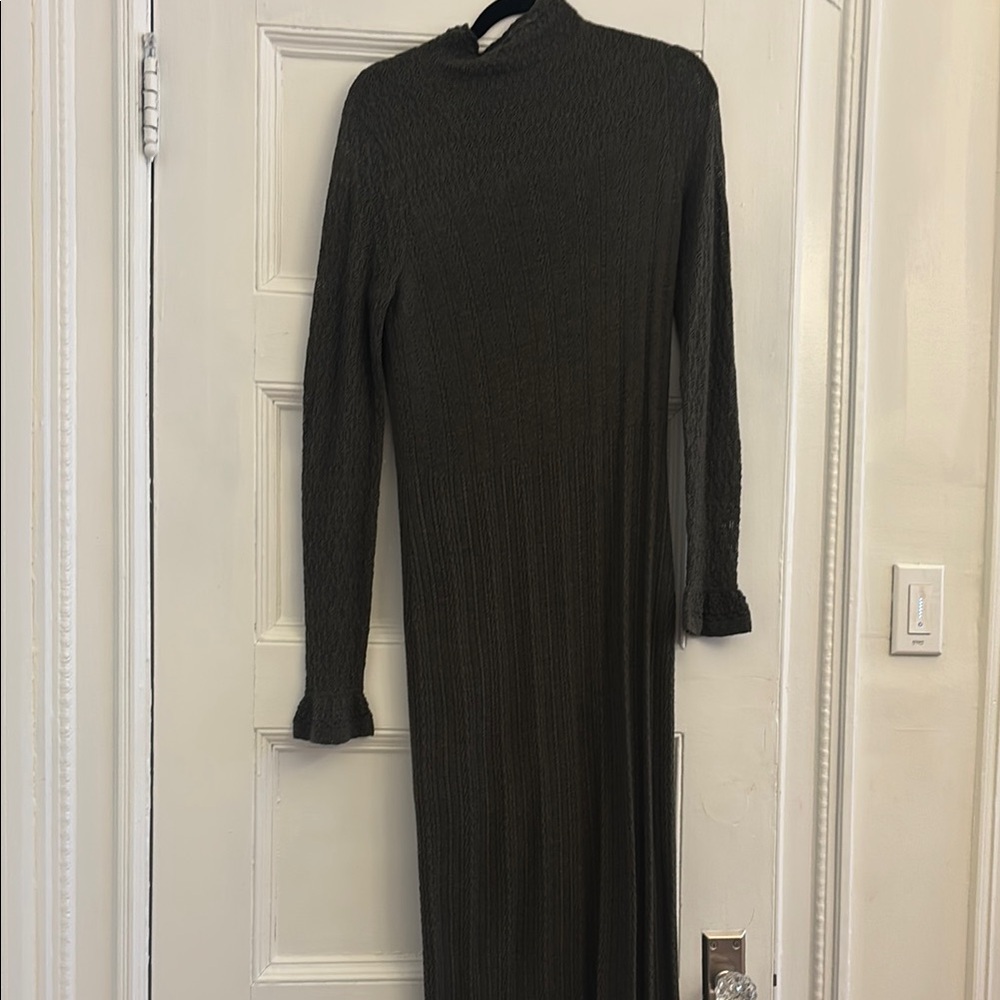 Ralph Lauren Gray Long Sleeve Sheath Dress